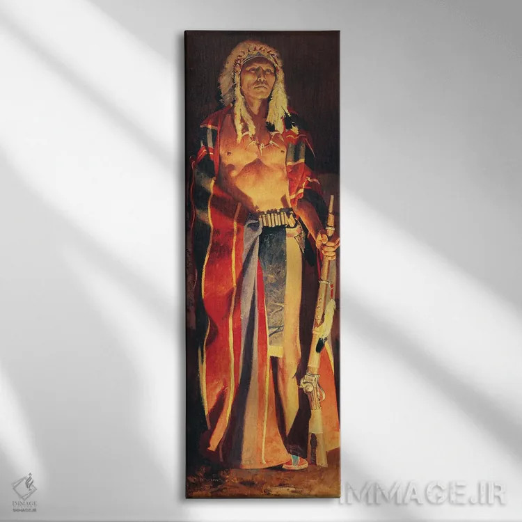 تابلو دکوراتیو "اومها" اثر دیوید من - نمای روبهرو روی دیوار