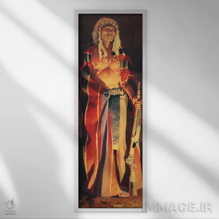 تابلو دکوراتیو "اومها" اثر دیوید من - نمای قابدار سفید