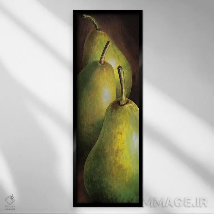 تابلو دکوراتیو "گلابی" اثر استفانیا موتینلی - نمای قابدار مشکی