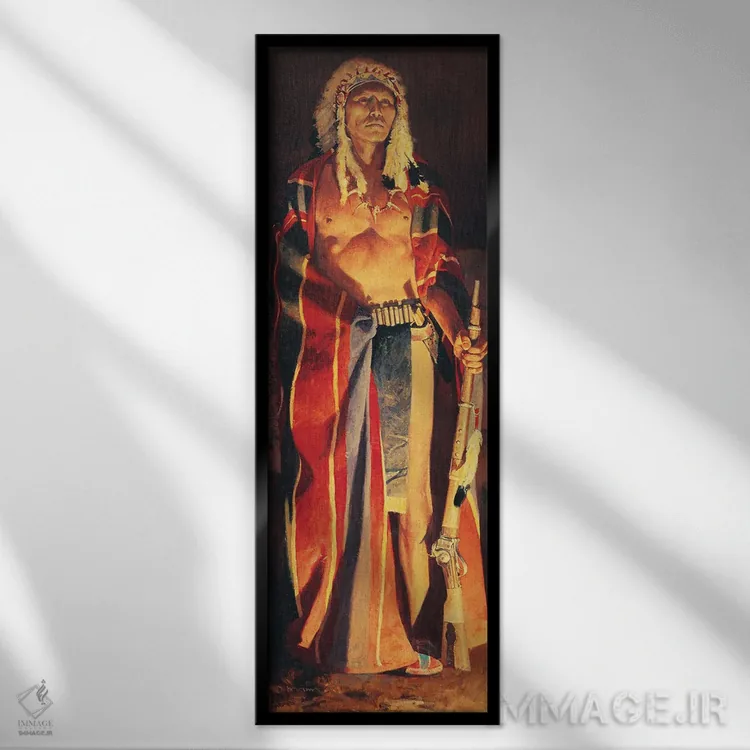 تابلو دکوراتیو "اومها" اثر دیوید من - نمای قابدار مشکی