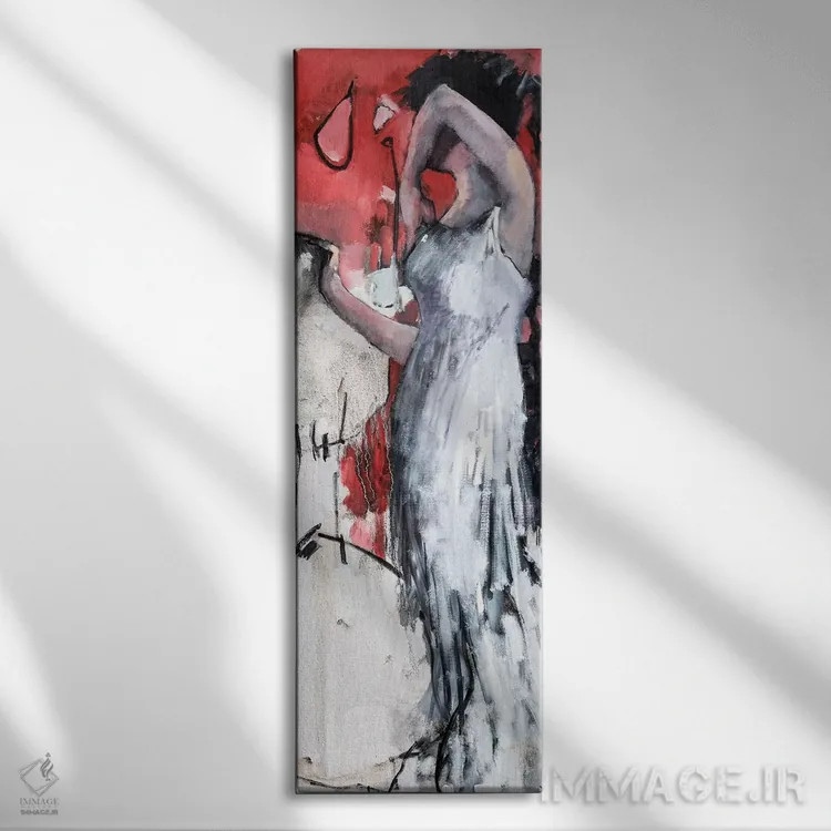 تابلو دکوراتیو اشک ها و شکل های مبهم دیگر اثر مری پرت - نمای روبهرو روی دیوار