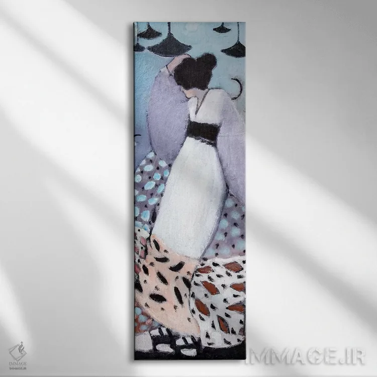 تابلو دکوراتیو کیمونو اثر مری پرت - نمای روبهرو روی دیوار