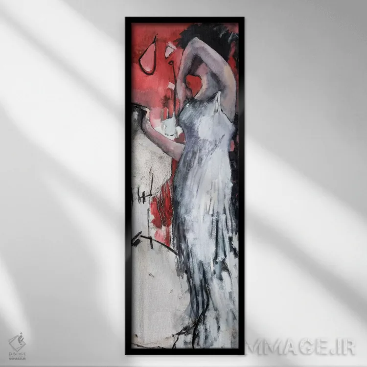 تابلو دکوراتیو اشک ها و شکل های مبهم دیگر اثر مری پرت - نمای قابدار مشکی