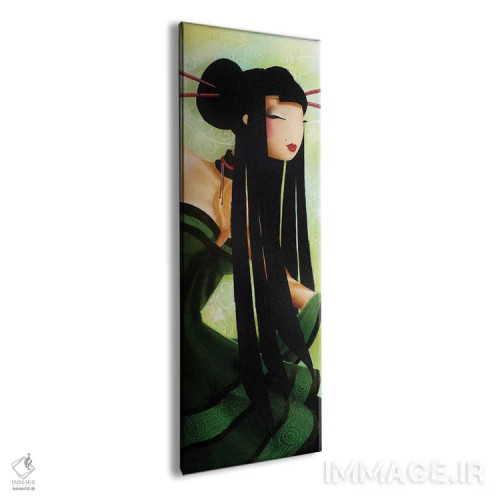 تابلو دکوراتیو چوبک های قرمز اثر میستگری - نمای پرسپکتیو محصول