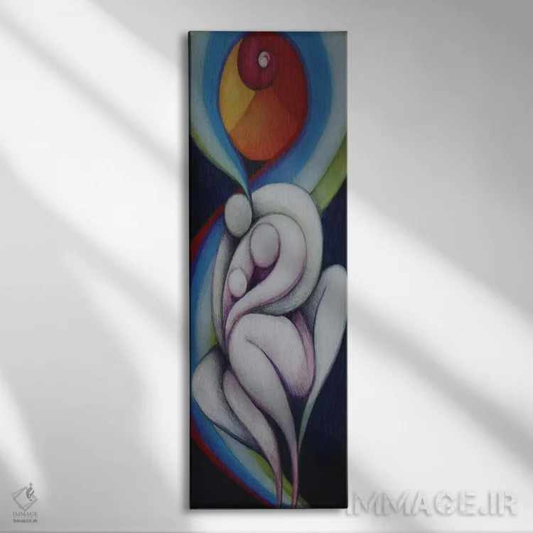 تابلو دکوراتیو اندیشه ای شاد اثر ماسیمو ویتوریوسی - نمای روبهرو روی دیوار