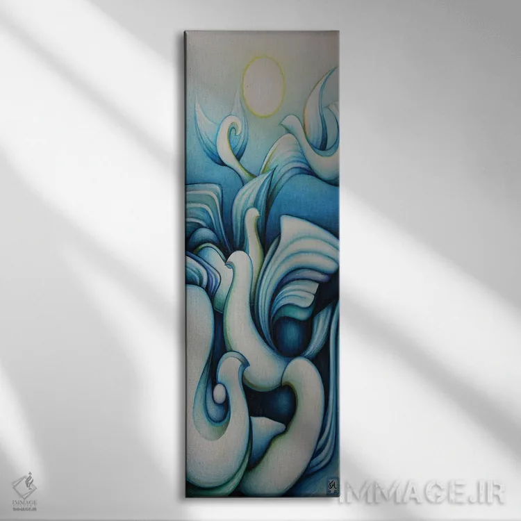 تابلو دکوراتیو لحظه ای از آرامش اثر ماسیمو ویتوریوسی - نمای روبهرو روی دیوار
