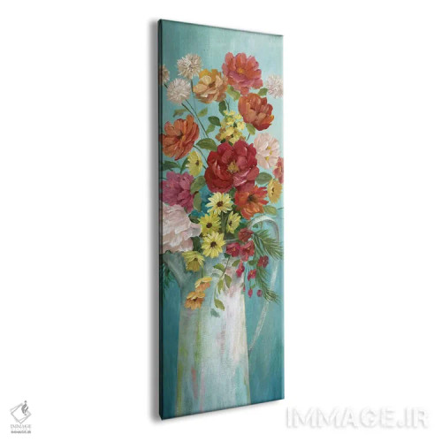 تابلو دکوراتیو دسته گل روستایی ۲ اثر نان - نمای پرسپکتیو محصول