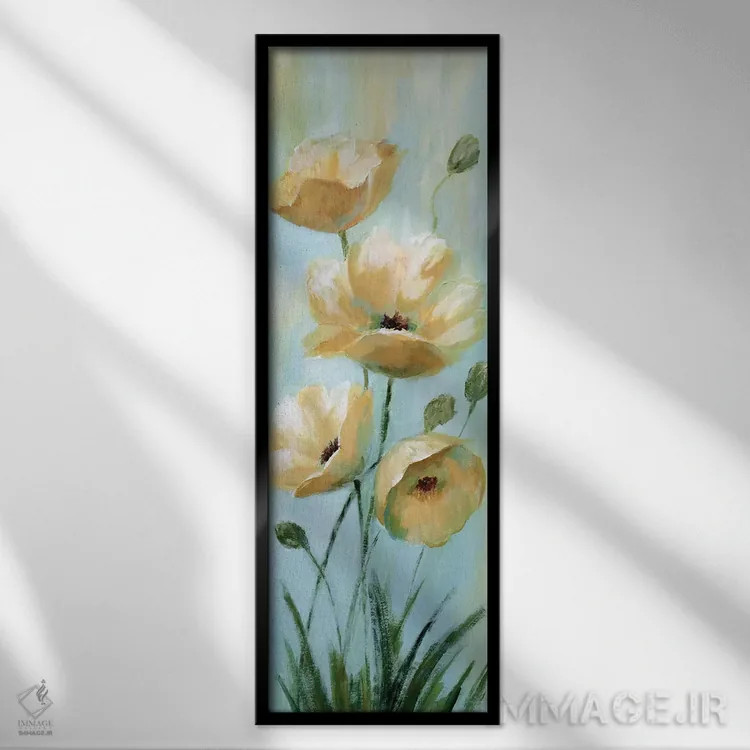 تابلو دکوراتیو ظهر تنبل دو اثر نان - نمای قابدار مشکی