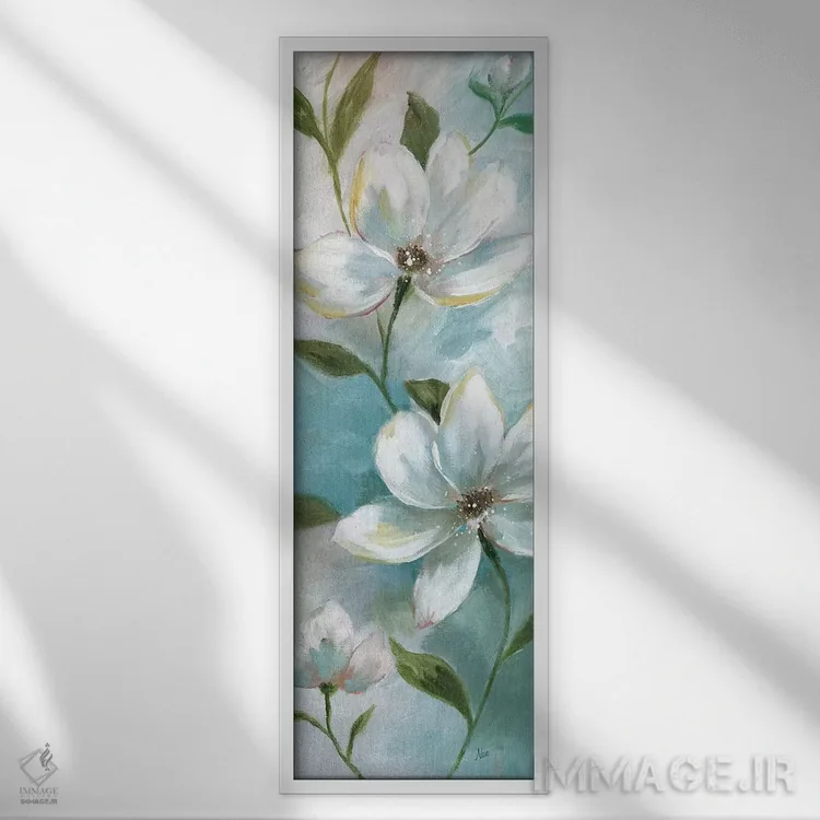 تابلو دکوراتیو وعده بهار II اثر نان - نمای قابدار سفید