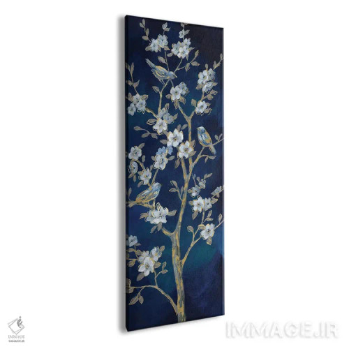 تابلو دکوراتیو بهار نیلی II اثر نان - نمای پرسپکتیو محصول