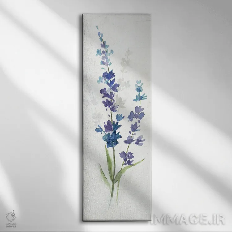 تابلو دکوراتیو اسطوخودوس تازه چیده شده II اثر نان - نمای روبهرو روی دیوار