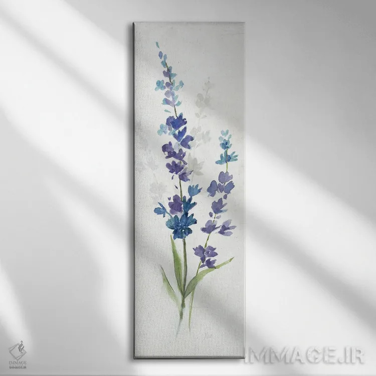 تابلو دکوراتیو اسطوخودوس تازه چیده شده II اثر نان - نمای روبهرو روی دیوار