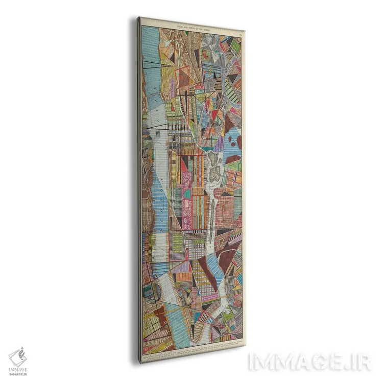 تابلو مدرن نقشه مدرن نیویورک ۳ اثر نیکی گالا پون - نمای پرسپکتیو محصول
