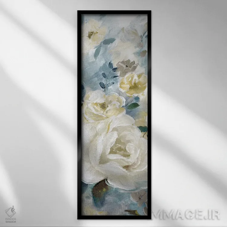 تابلو دکوراتیو جزئیات ساده، درخشان و برجسته II اثر نان - نمای قابدار مشکی