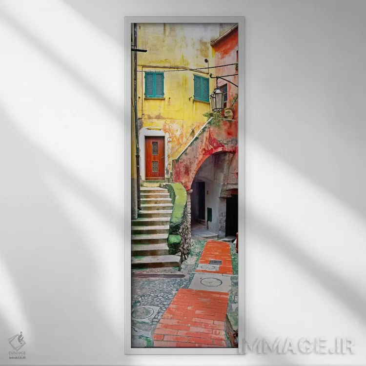 تابلو دکوراتیو Tellaro, Italy I,تلارو روستایی، تلارو، ایتالیا اثر جیم نیلسن - نمای قابدار سفید