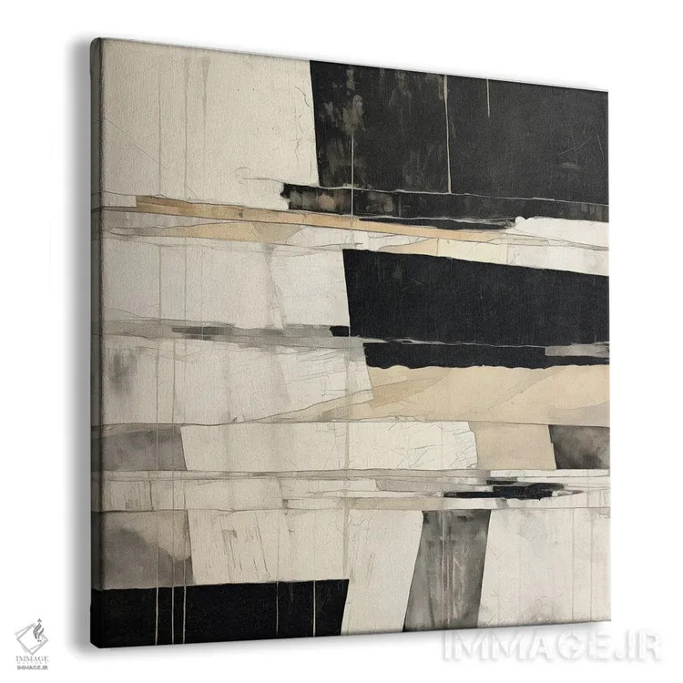 تابلو انتزاعی میان مرزی V اثر جی.دی. لوئیس - نمای پرسپکتیو محصول