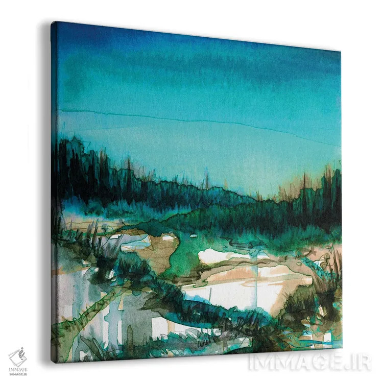تابلو مدرن غلبه طبیعت یک اثر جولیا دی سانو - نمای پرسپکتیو محصول