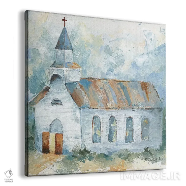 تابلو مدرن نزدیک صلیب اثر جنیفر هولدن - نمای پرسپکتیو محصول