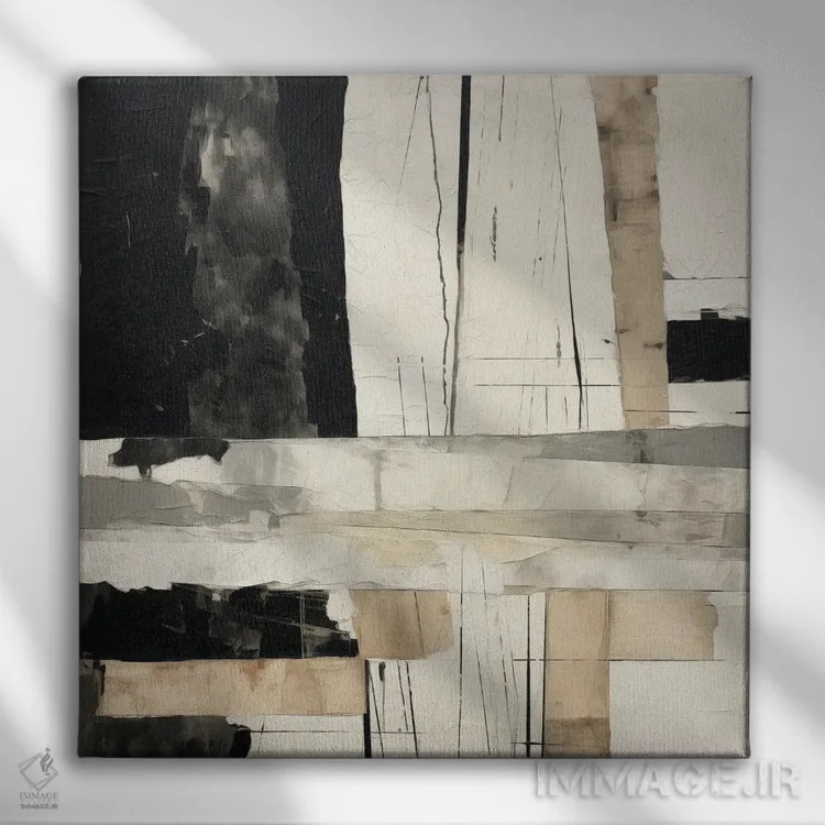 تابلو انتزاعی میان مرزی IV اثر جی.دی. لوئیس - نمای روبهرو روی دیوار