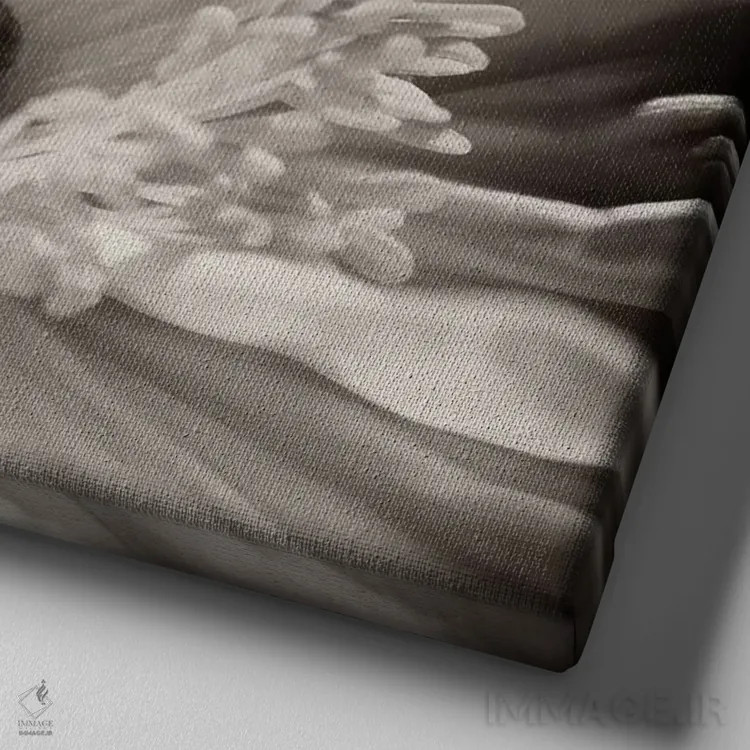 تابلو دکوراتیو زیبایی درونی اثر جنیفر بروسار - نمای نزدیک بافت بوم