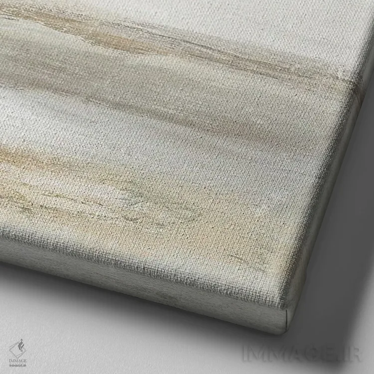 تابلو انتزاعی اقیانوس پنهان اثر جودیت شاپیرو - نمای نزدیک بافت بوم