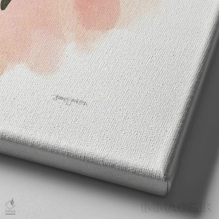 تابلو مینیمال رئیس دختران ۱ اثر جنایا جکسون - نمای نزدیک بافت بوم