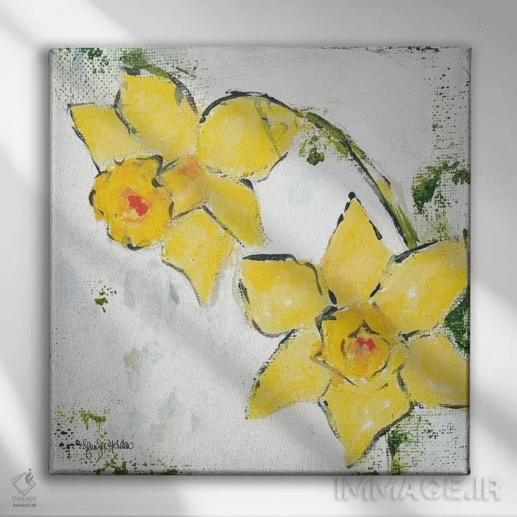 تابلو مدرن بهار شکفته است سه اثر جنیفر هولدن - نمای روبهرو روی دیوار