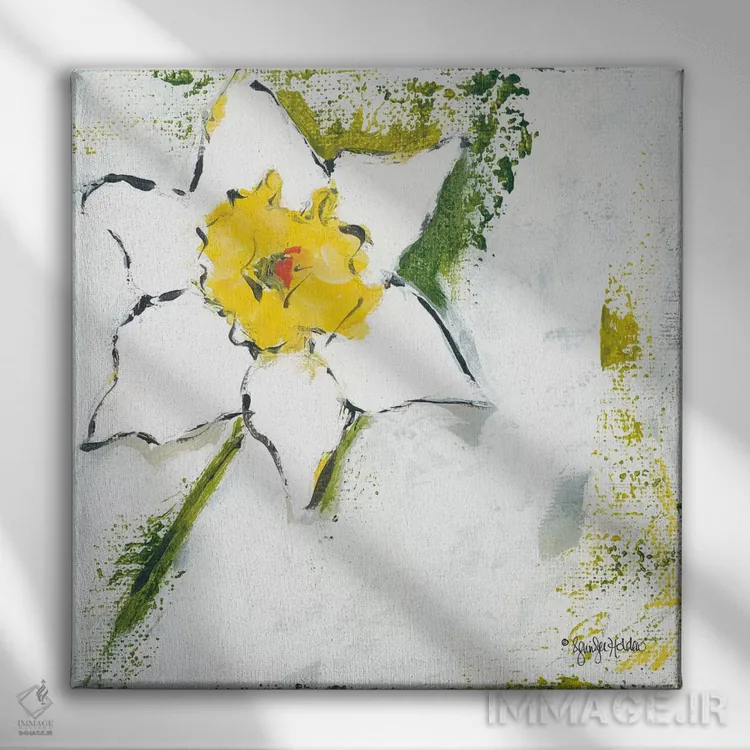 تابلو مدرن بهار شکفته است یک اثر جنیفر هولدن - نمای روبهرو روی دیوار