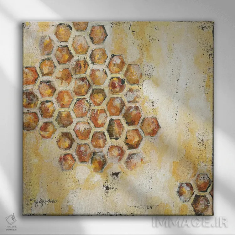 تابلو مدرن خاطرات شیرین اثر جنیفر هولدن - نمای روبهرو روی دیوار