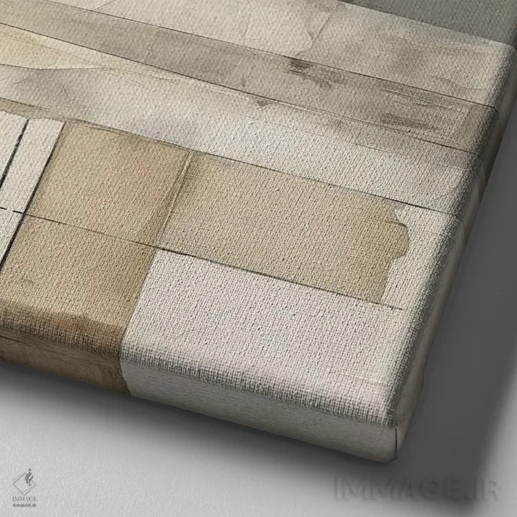 تابلو انتزاعی میان مرزی IV اثر جی.دی. لوئیس - نمای نزدیک بافت بوم