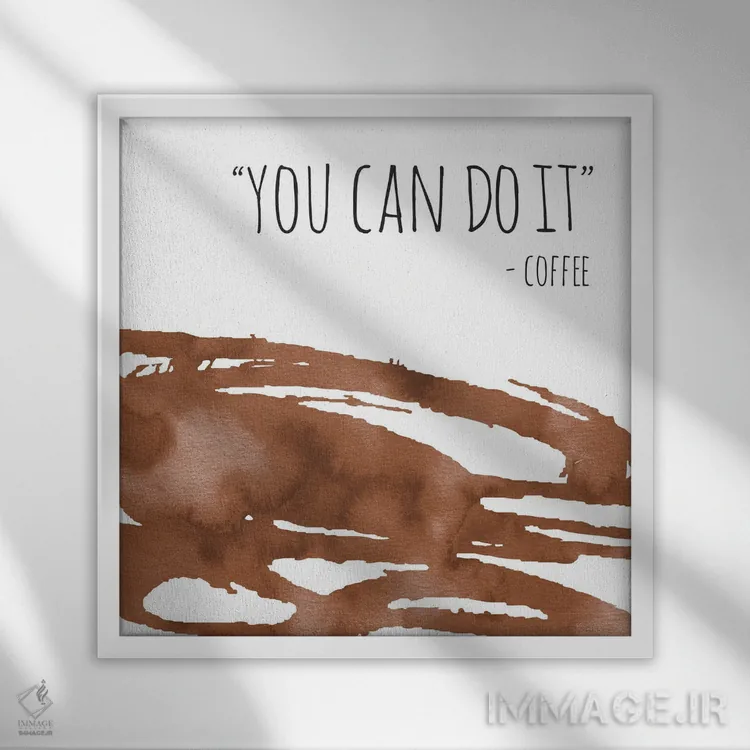 تابلو دکوراتیو تو می توانی اثر جنیفر مک کالی - نمای قابدار سفید