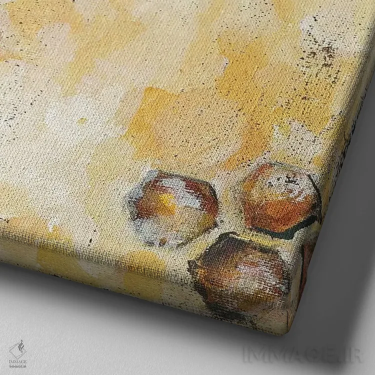 تابلو مدرن خاطرات شیرین اثر جنیفر هولدن - نمای نزدیک بافت بوم