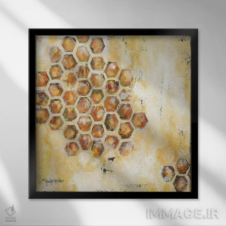 تابلو مدرن خاطرات شیرین اثر جنیفر هولدن - نمای قابدار مشکی