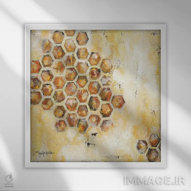 تابلو مدرن خاطرات شیرین اثر جنیفر هولدن - نمای قابدار سفید