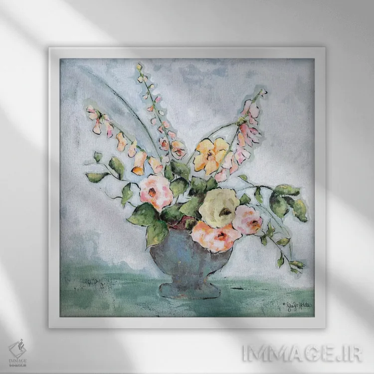 تابلو مدرن اجازه بده ایمانت شکوفا شود اثر جنیفر هولدن - نمای قابدار سفید