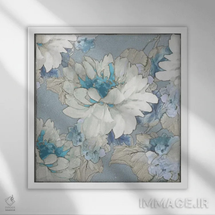 تابلو دکوراتیو لذت های زمینی ۲ اثر جسی استیونس - نمای قابدار سفید