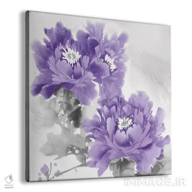 تابلو دکوراتیو شکوفه گل در آمتیست ۱ اثر جسی استیونس - نمای پرسپکتیو محصول