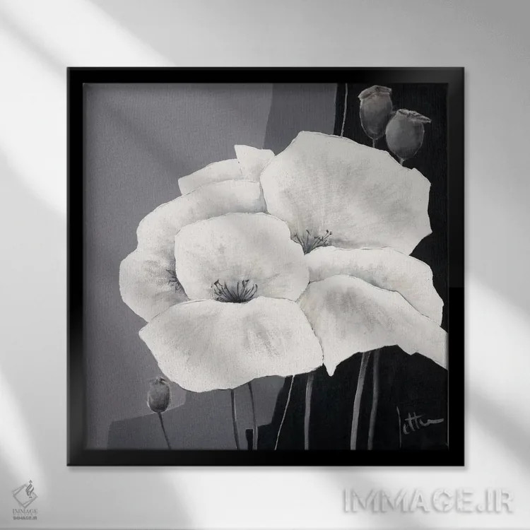 تابلو دکوراتیو دکورای ۲ اثر جتی روزبوم - نمای قابدار مشکی