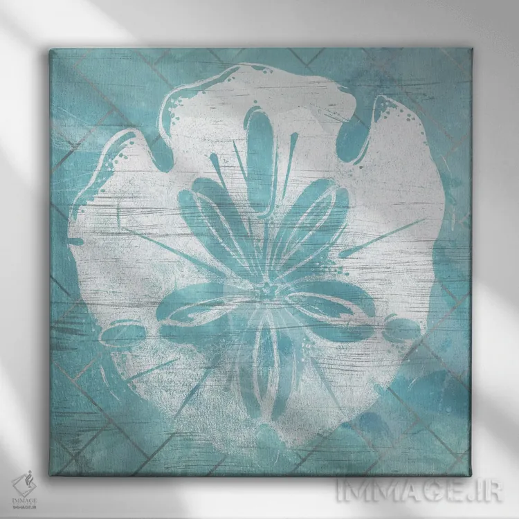 تابلو دکوراتیو صدف آسمانی ۴ اثر جون اریکا وس - نمای روبهرو روی دیوار