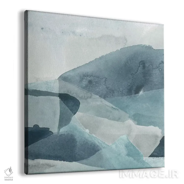 تابلو انتزاعی رنج آبی دو اثر جون اریکا وس - نمای پرسپکتیو محصول