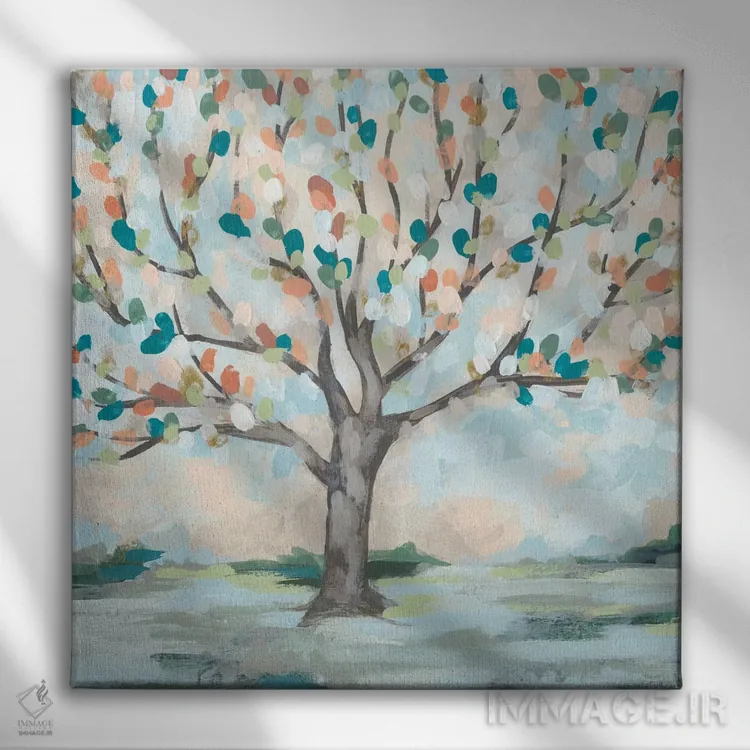 تابلو مدرن آلاچیق لطیف دو اثر جون اریکا وس - نمای روبهرو روی دیوار