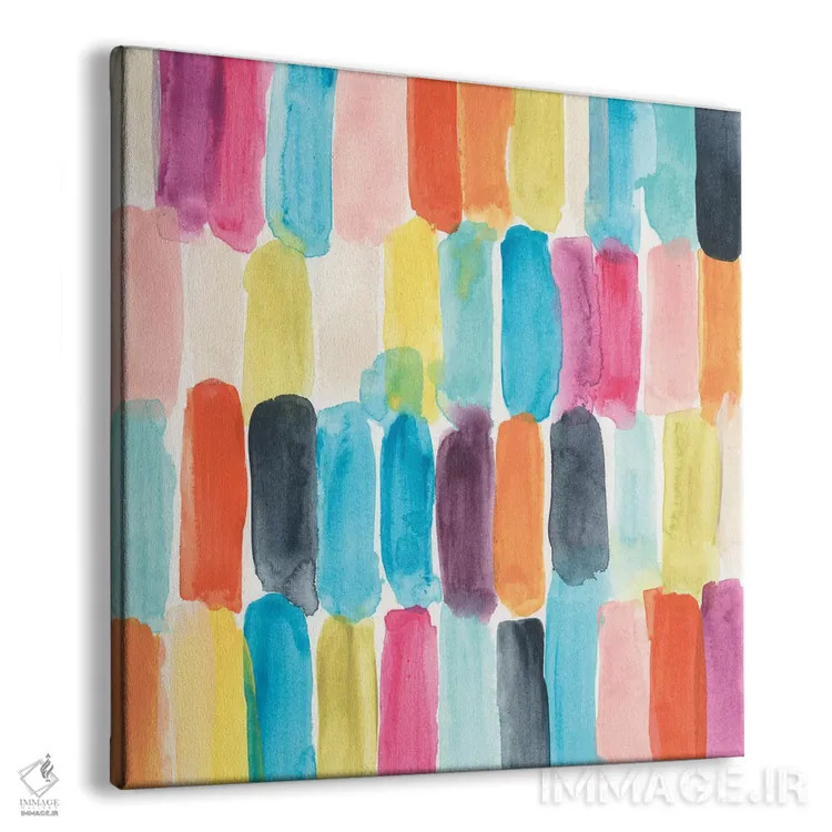 تابلو انتزاعی حرکت قلمو یک اثر جون اریکا وس - نمای پرسپکتیو محصول