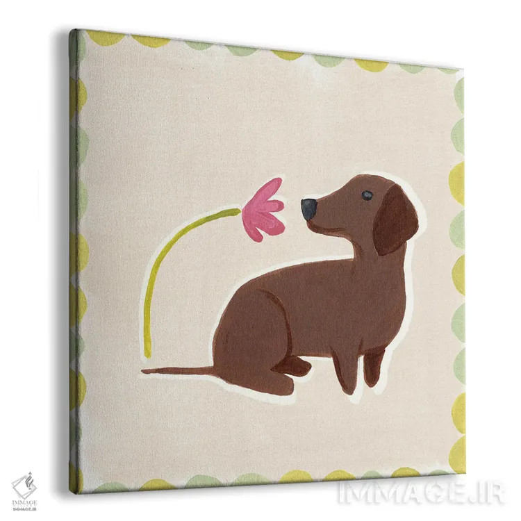 تابلو دکوراتیو شادی داشهوند ۳ اثر جون اریکا وس - نمای پرسپکتیو محصول