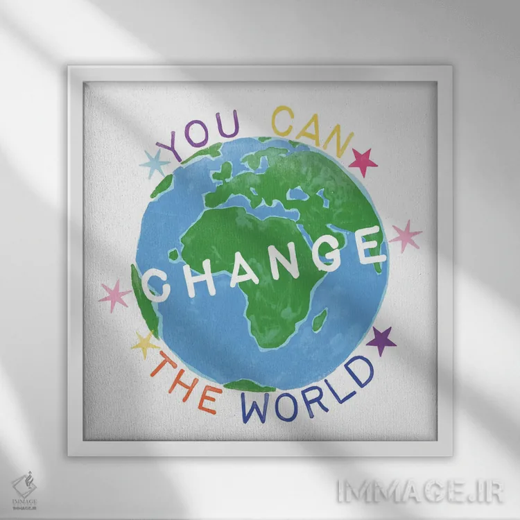 تابلو دکوراتیو فارغ التحصیل درخشان ۴ اثر جون اریکا وس - نمای قابدار سفید