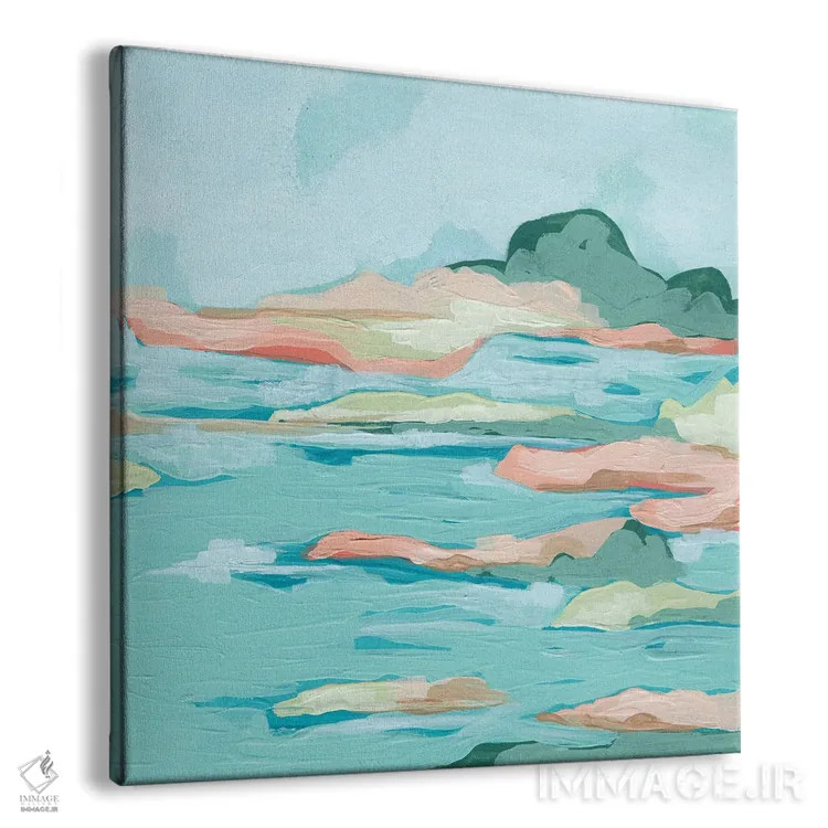 تابلو انتزاعی ساحل کف دریا ۲ اثر جون اریکا وس - نمای پرسپکتیو محصول