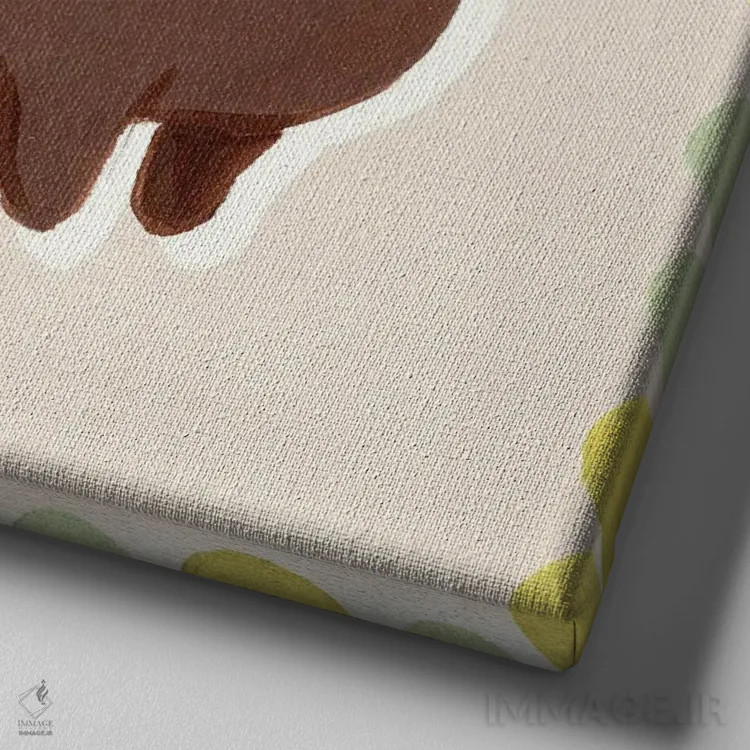 تابلو دکوراتیو شادی داشهوند ۳ اثر جون اریکا وس - نمای نزدیک بافت بوم