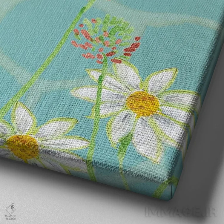 تابلو دکوراتیو دروازه ۲ اثر جون اریکا وس - نمای نزدیک بافت بوم