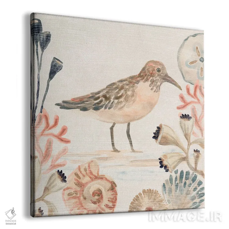 تابلو مینیمال صدف نوازان ۳ اثر جون اریکا وس - نمای پرسپکتیو محصول