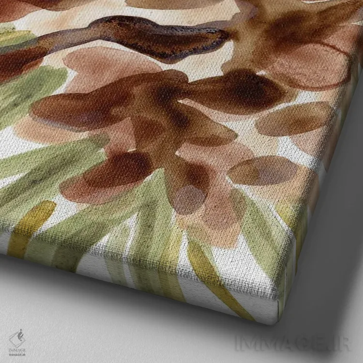 تابلو مینیمال میوه کاج ساده ۴ اثر جون اریکا وس - نمای نزدیک بافت بوم