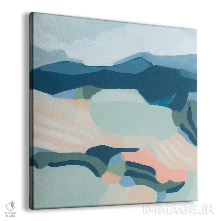 تابلو مینیمال مزارع شربت یخی ۱ اثر جون اریکا وس - نمای پرسپکتیو محصول